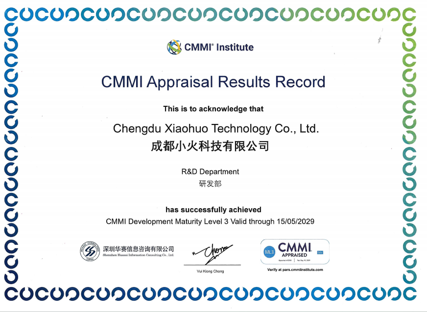 PG官方科技公司CMMI认证证书(招投标专用) PG官方科技公司CMMI认证证书(招投标专用)